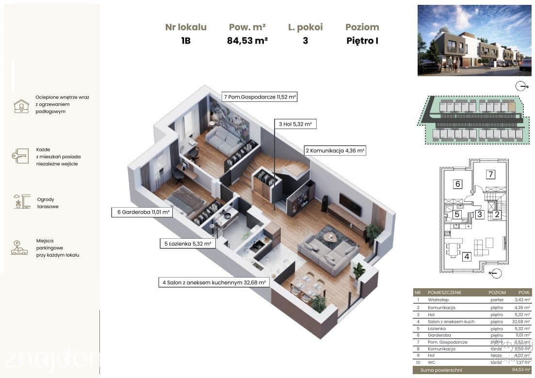 85 m2 Apartament 2 poziomowy z tarasem 50m2! - zdjęcie 2