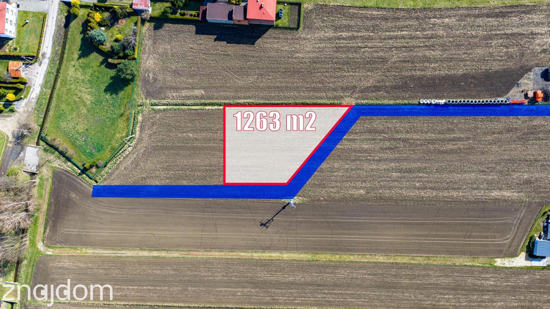 Paniówki, ul. 27 Stycznia | Działka 1263 m² | MPZP 1MN