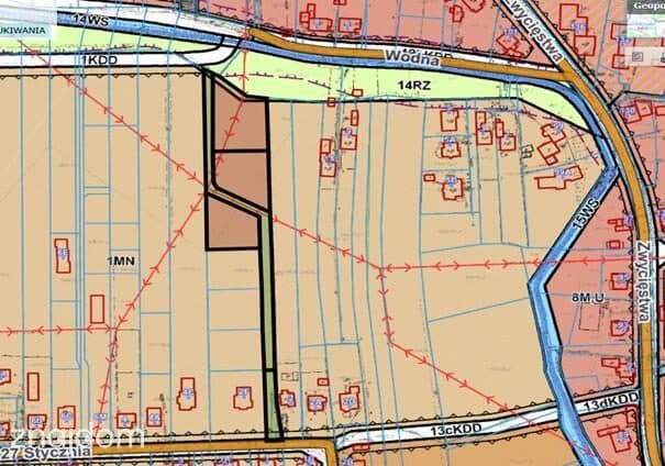 Paniówki, ul. 27 Stycznia | Działka 1263 m² | MPZP 1MN - zdjęcie 9