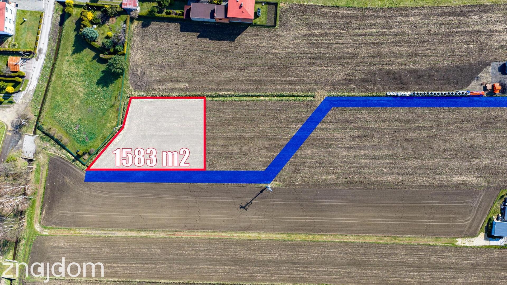 Paniówki, ul. 27 Stycznia | Działka 1583 m² | MPZP 1MN