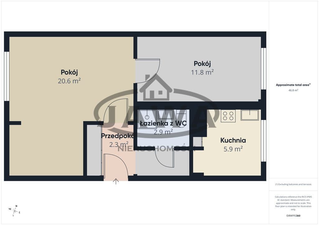 47 m2 do remontu z potencjałem na trzy pokoje | Balkon | Błonie - zdjęcie 13