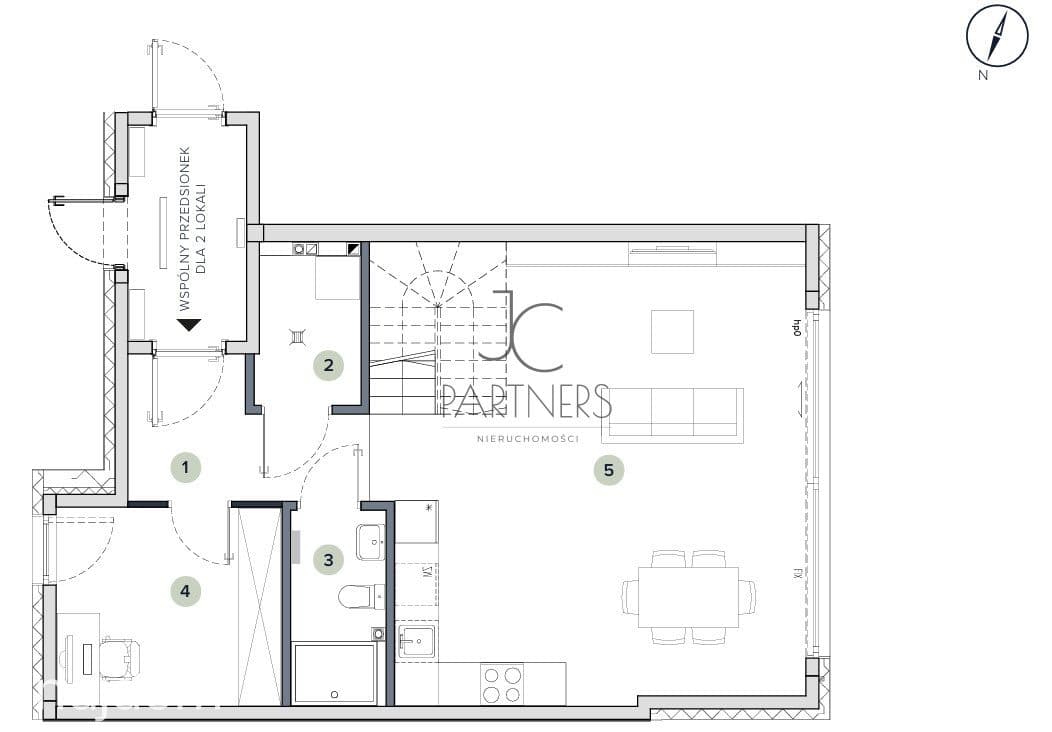 Nowoczesny segment z ogrodem  120,89 m² Gocław - zdjęcie 3