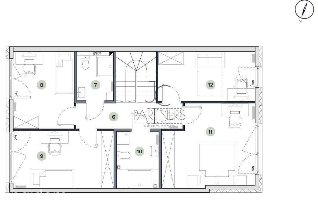 Nowoczesny segment z ogrodem  120,89 m² Gocław - zdjęcie 4