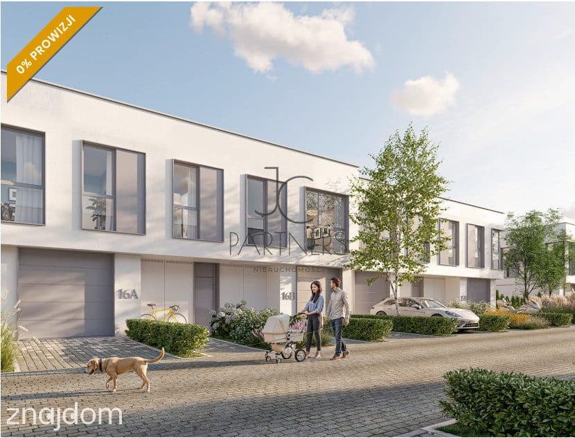Nowoczesny segment z ogrodem  120,89 m² Gocław