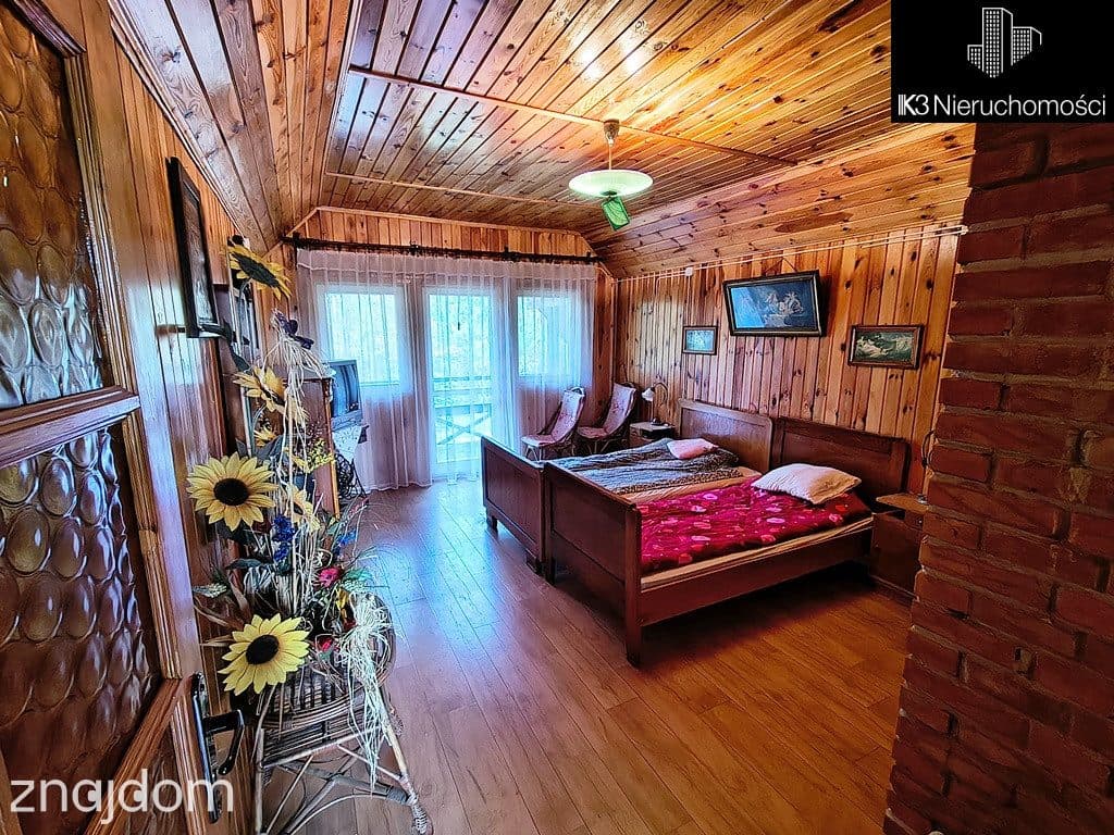 Wyjątkowy dom drewniany przy lesie, Międzyleś - zdjęcie 3