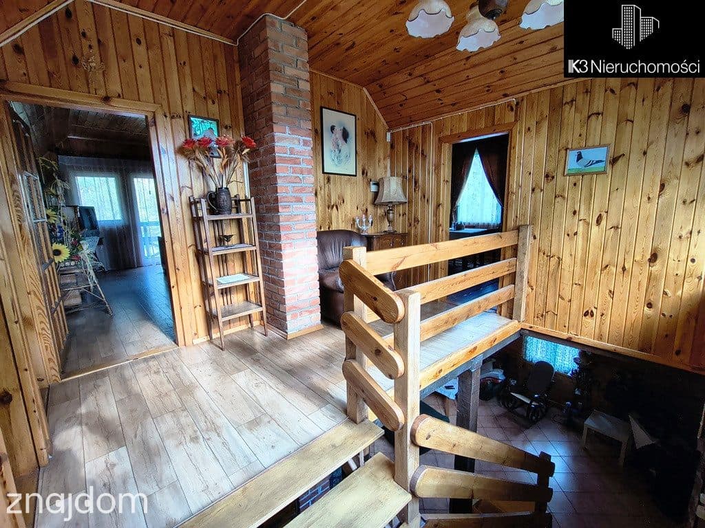 Wyjątkowy dom drewniany przy lesie, Międzyleś - zdjęcie 4