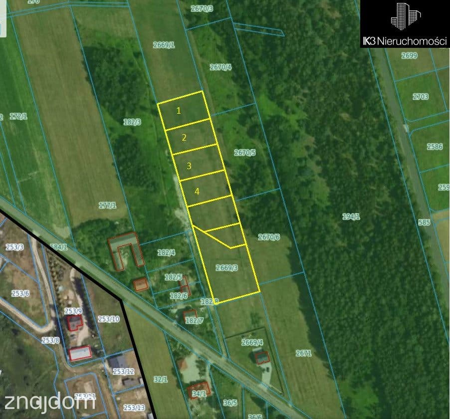 Atrakcyjna działka budowlana obok lasu / 1000 m2 - zdjęcie 3