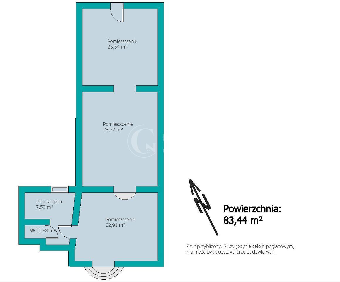 Lokal usługowy 83,44 m² | Tarnów – Starówka | Witryna | 3 500 zł netto - zdjęcie 3