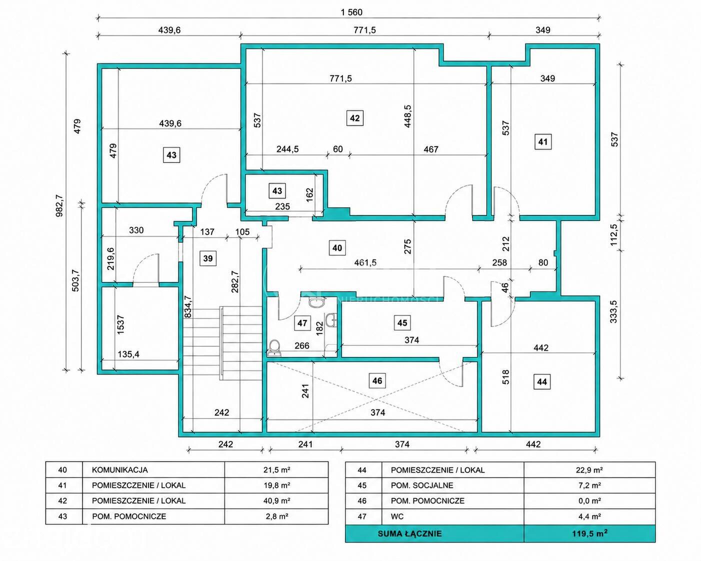 Duży lokal biurowy -119,5 m2 - zdjęcie 2