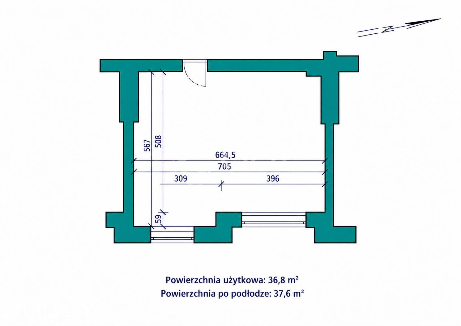 Lokal biurowy z przeszkleniami 38,6 m² | centrum Tarnowa | parter - zdjęcie 2