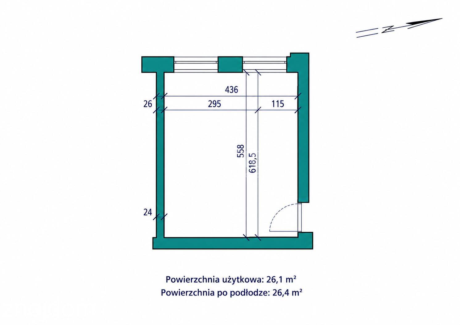 Lokal biurowy 26,4 m² | centrum Tarnowa | parter - zdjęcie 2
