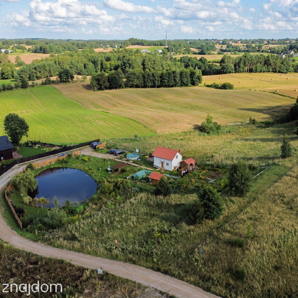 Działka ze stawem i budynkiem 56 m² – Będargowo - zdjęcie 5