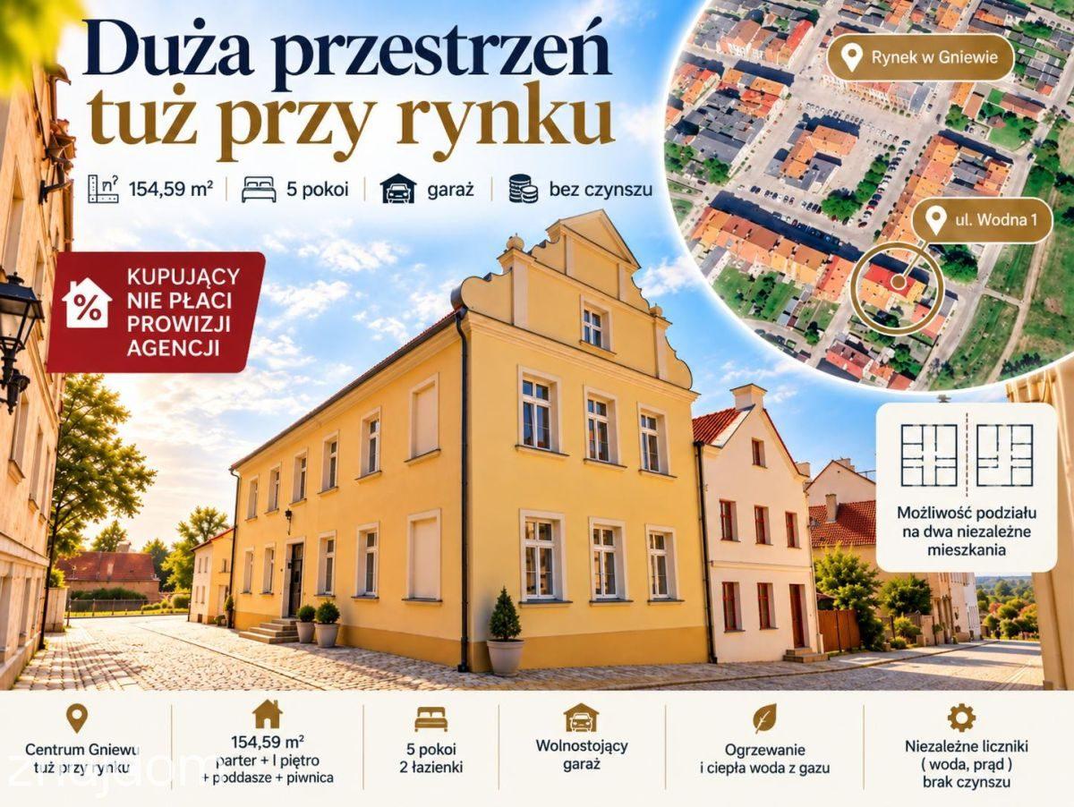 Mieszkanie na sprzedaż Gniew – 154,59 m², 5 pokoi