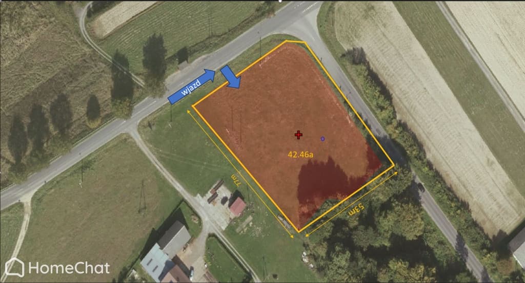 Działka budowlana 42.46a - Dylągówka