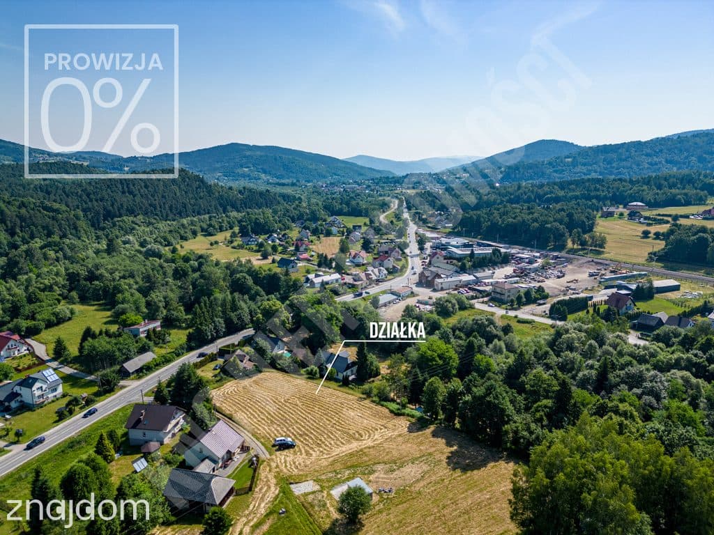 Działka mieszkaniowo-usługowa 2850 m² – Stryszawa