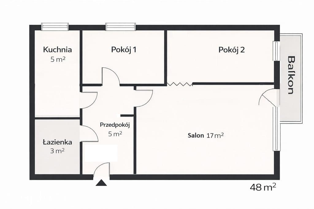 Lublin, Mieszkanie, 3 pokoje, 48,1 m2, ul. Rymwida - zdjęcie 9
