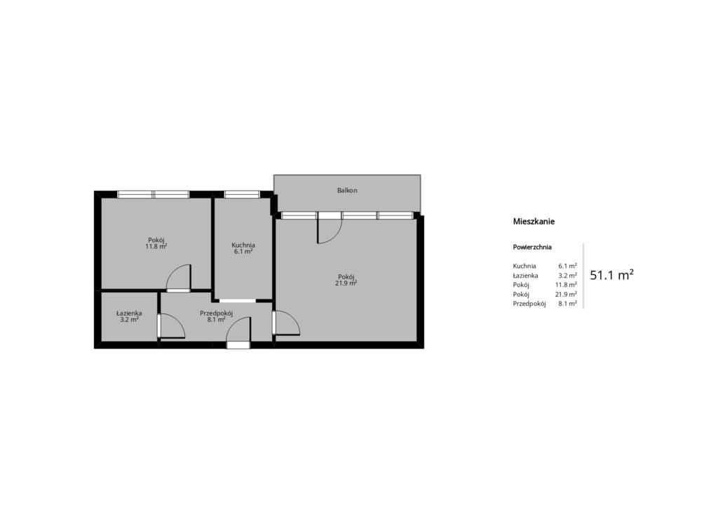 2 pokoje | Balkon z widokiem | Winda | Kurdwanów - zdjęcie 17