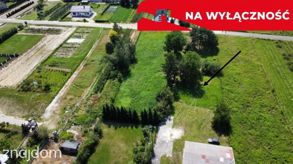 Działka 1842 m2 w centrum Końskowoli gm. Puławy.