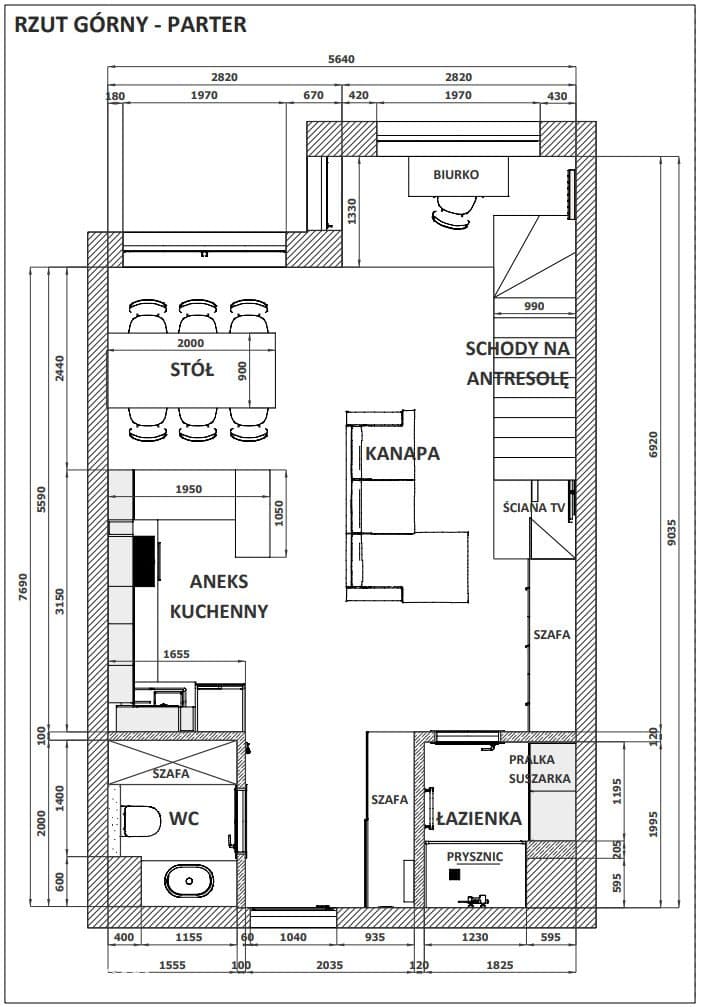 Dwupoziomowe 80 m² w Puławach | projekt wnętrz i schody w cenie. - zdjęcie 4