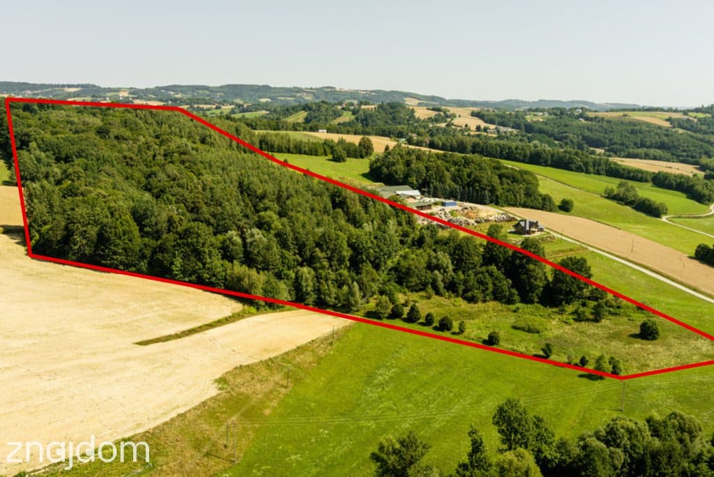 Działka budowlana 25 arów + 4 ha ziemi rolnej – Joniny