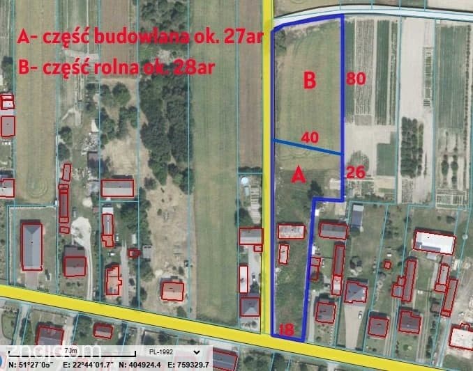 Działka budowlana 55a Nowa Wieś (Lubartów 10km) - zdjęcie 2