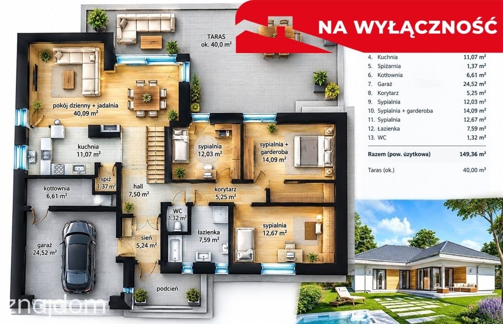 Ostatnia działka budowlana plus projekt willi parterowej. - zdjęcie 2