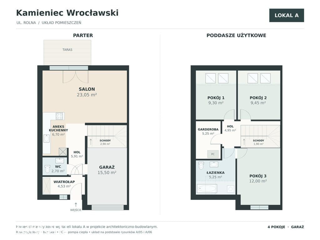 Dom 109,39 m² z garażem | Działka 581,5 m² | Kamieniec Wrocławski - zdjęcie 4
