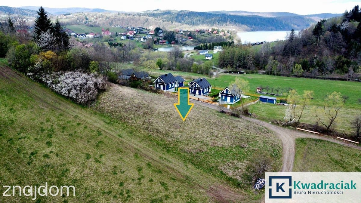Widokowa działka w Zawozie nad Jeziorem Solińskim
