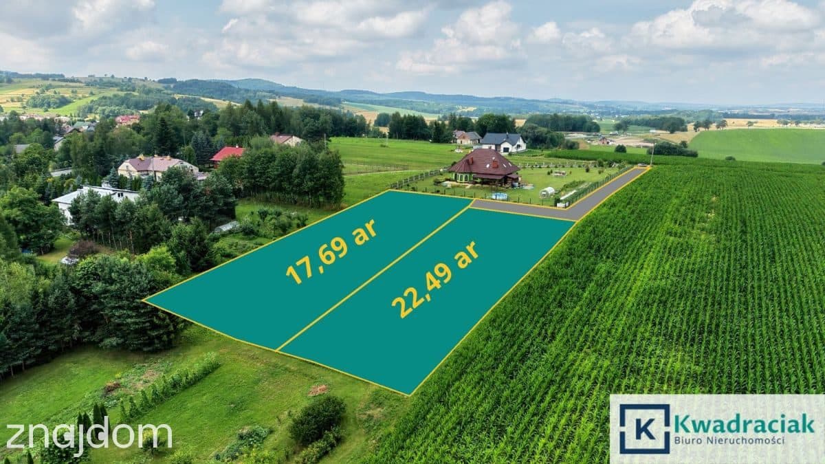 Klimkówka - dwie widokowe działki - MPZP