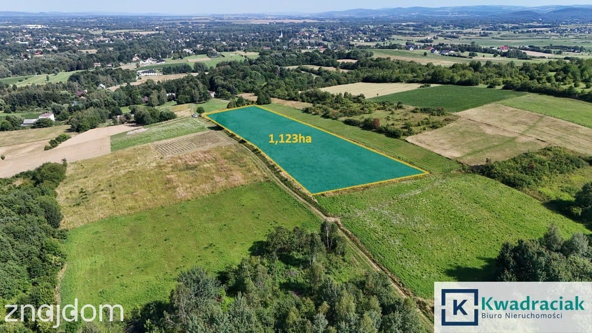 Zręcin - 1,123ha z warunkami zabudowy