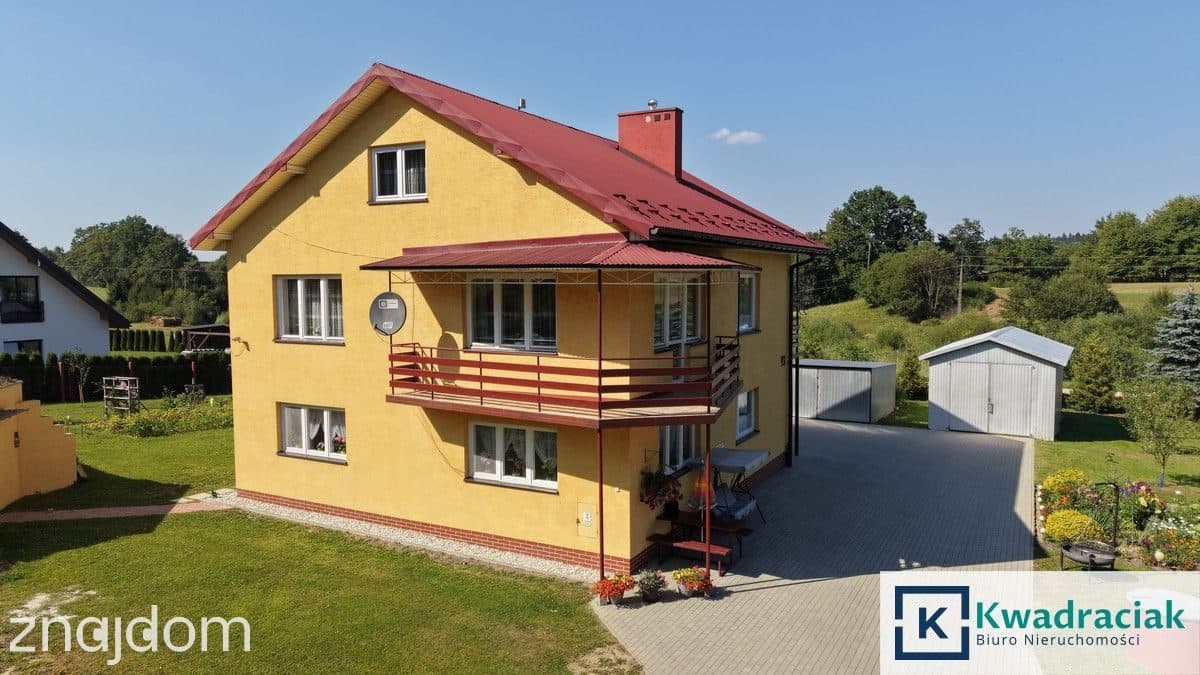 Dom pod Leskiem, 3 garaże, 30 arów działki. Glinne