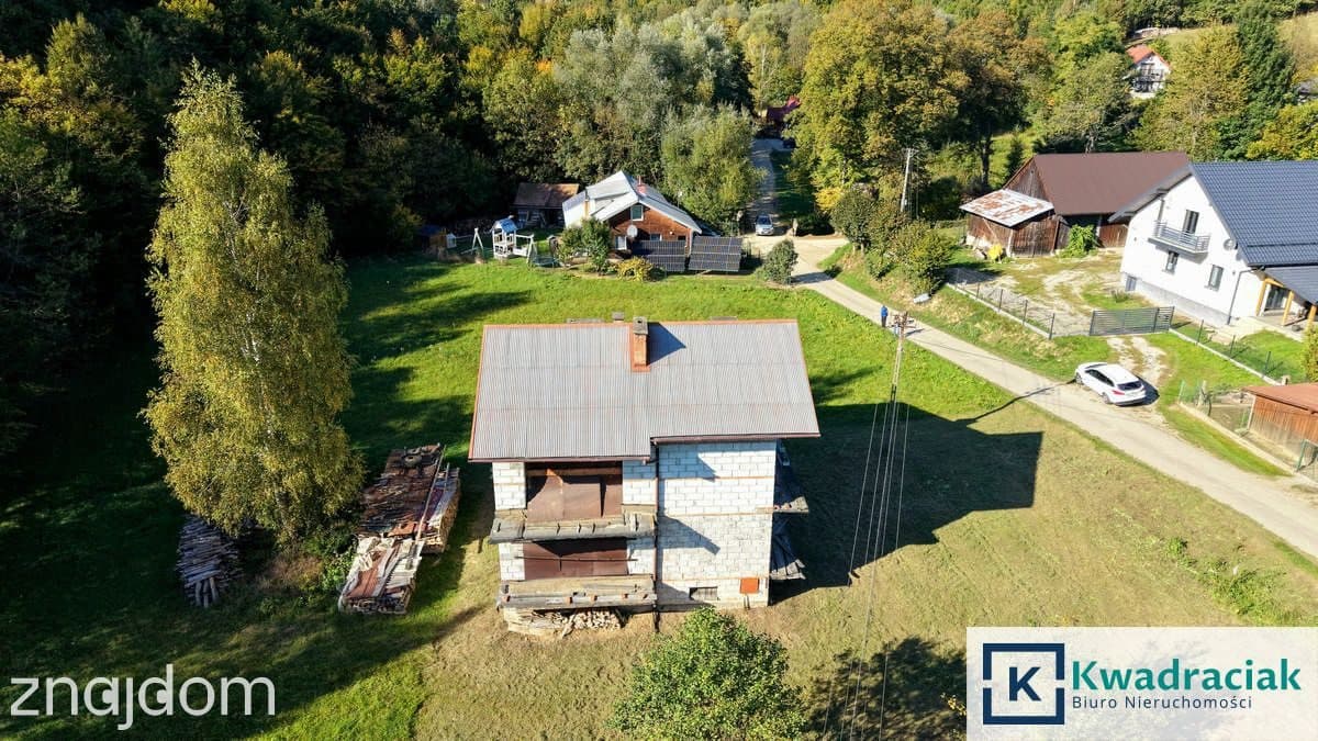 Działka z domem w stanie surowym. DĘBNA k. Sanoka - zdjęcie 17
