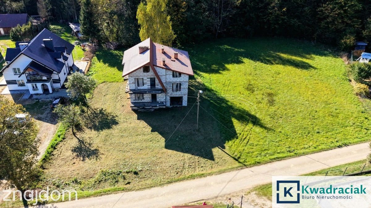 Działka z domem w stanie surowym. DĘBNA k. Sanoka - zdjęcie 18