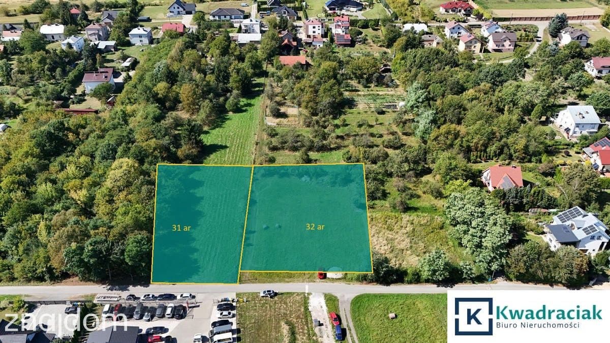 Jasło – działki budowlane 32 ar i 31 ar MPZP
