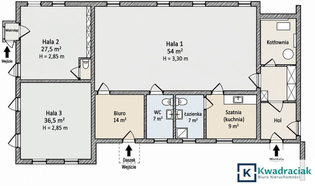 Obiekt przemysłowo-usługowy 150 m2 w Rzeszowie