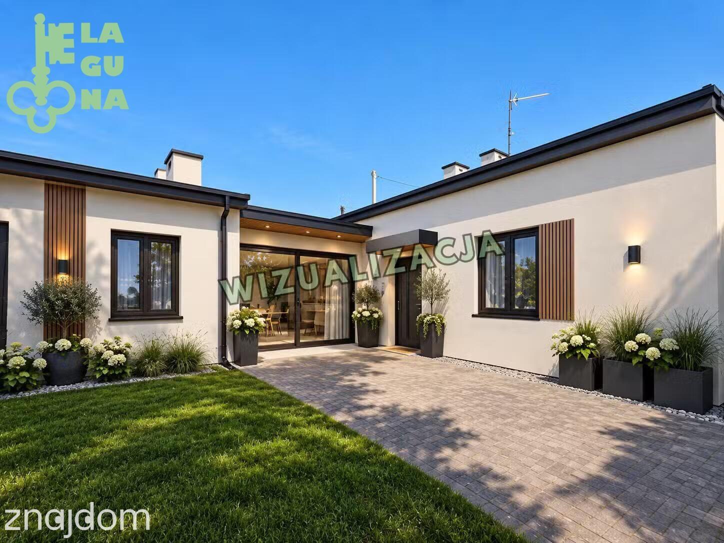 Dom bliźniak Łąkoszyn Kutno działka 1000 m2