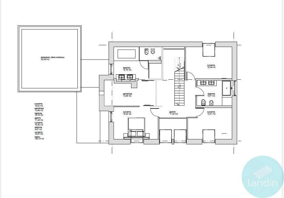 Nowoczesny DOM Iwiny + DOM 60 m2 - zdjęcie 14