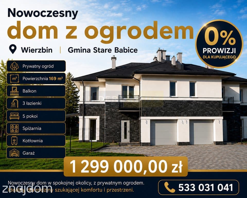 Dom 169 m², garaż, ogród, stan deweloperski - zdjęcie 10