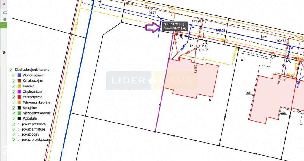 Działka 691 m² z pozwoleniem na budowę domu Wieruchów - zdjęcie 4