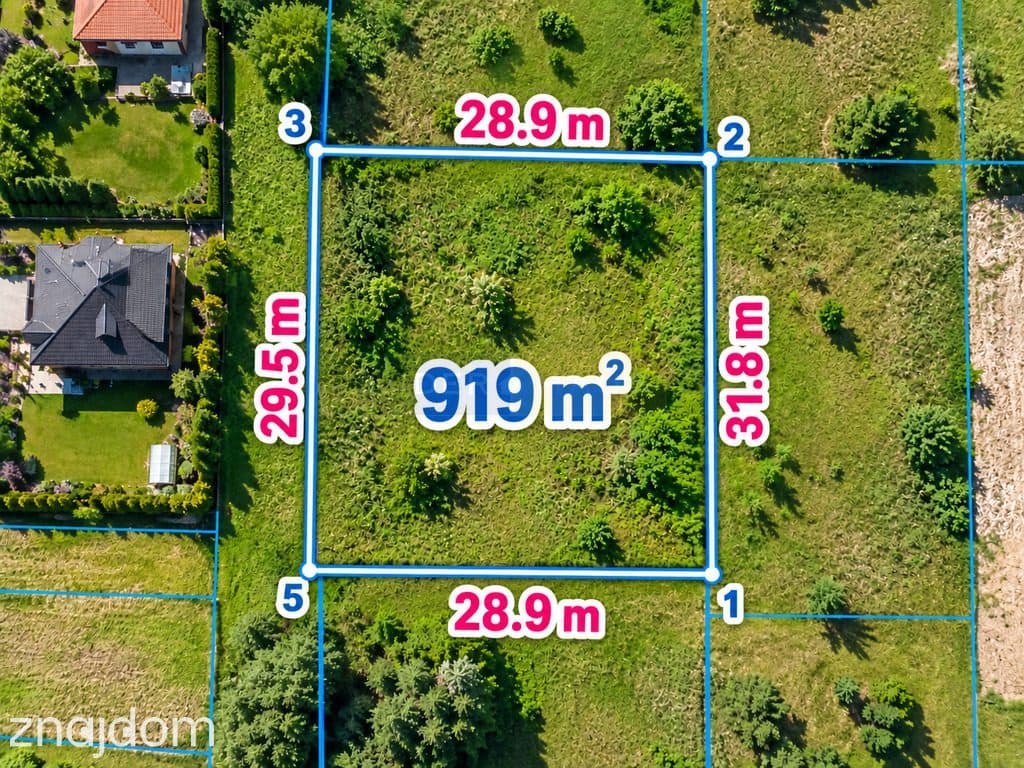 Działka budowlana 919 m² | MPZP | Leszno Warszawska - zdjęcie 2