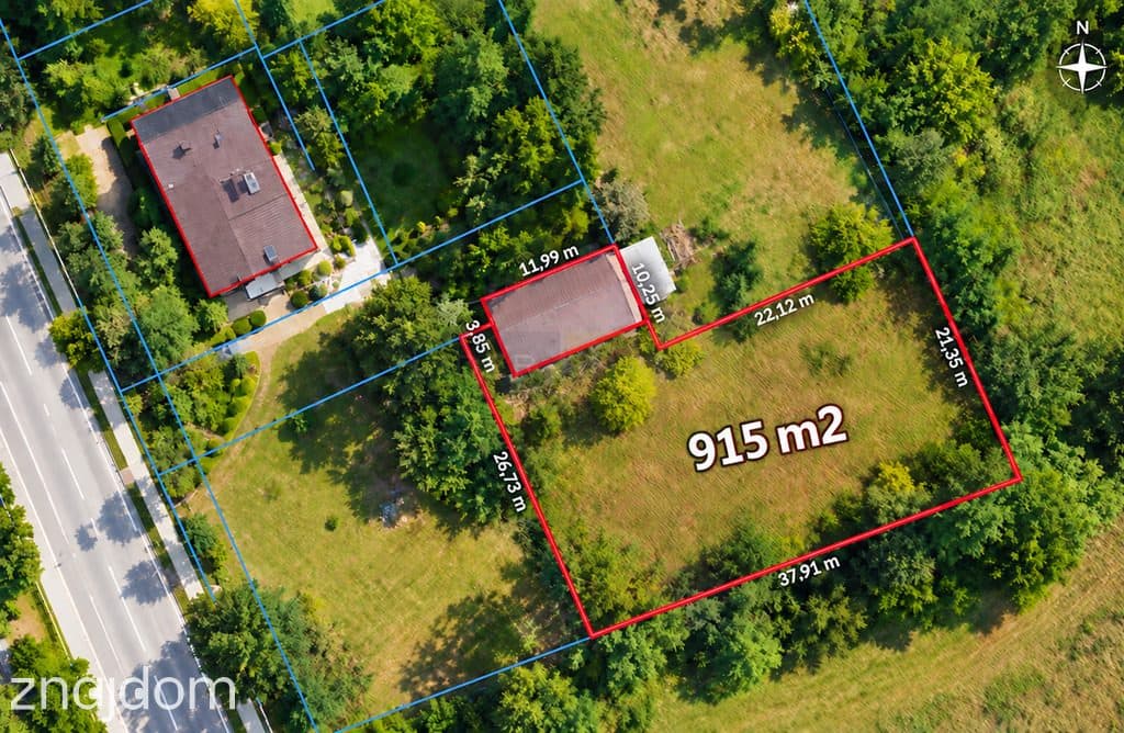Działka budowlana 915 m² | Zaborów Kujawskiego I 8MNU