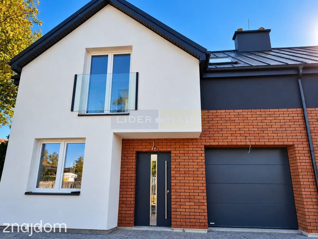 Nowoczesny bliźniak 140 m², garaż, działka 506 m²