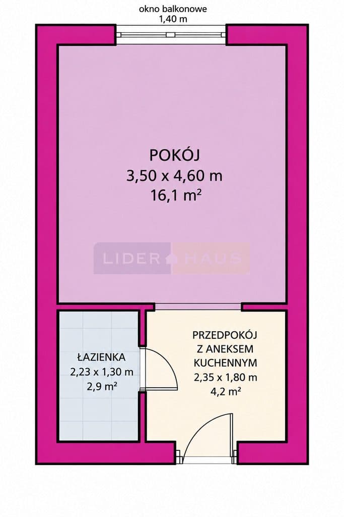 KAWALERKA NA WOLI | DUŻY BALKON | BLISKO METRA | 23,23 m² | 399 000 ZŁ - zdjęcie 2