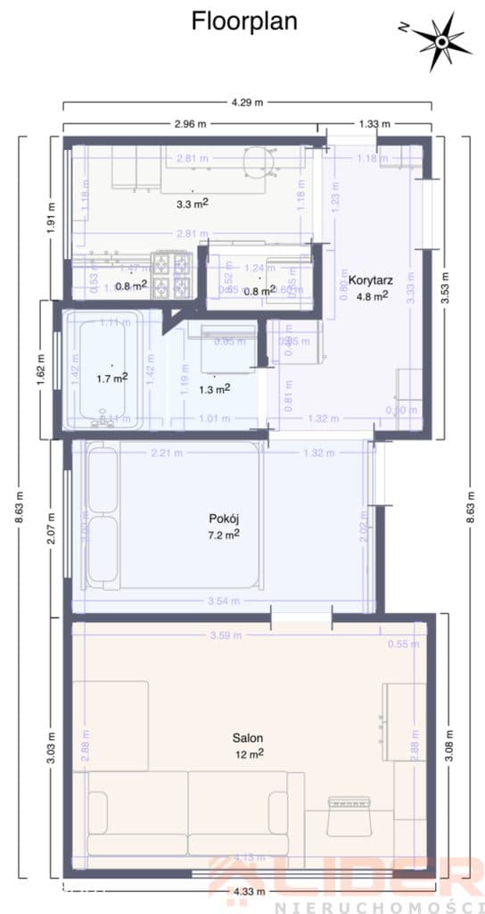 2-pokojowe mieszkanie 36,20 m² – Osiedle Młodych, - zdjęcie 8