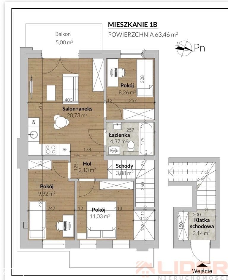 Mieszkanie 4 pokojowe - zdjęcie 3