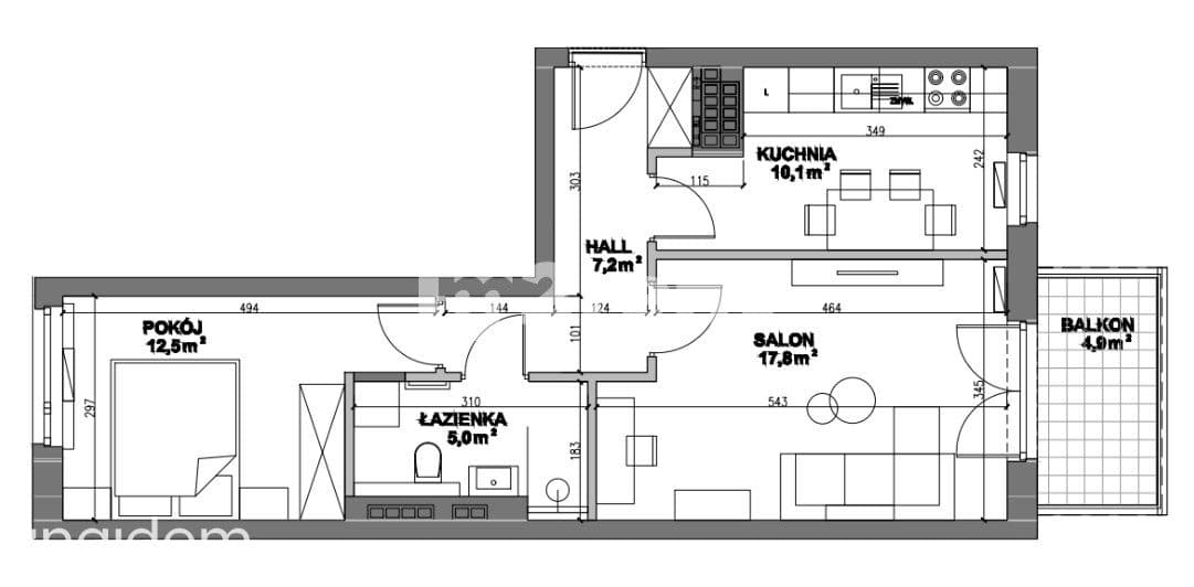 Mokotów | 53m² | 2 pokoje | osobna kuchnia - zdjęcie 20