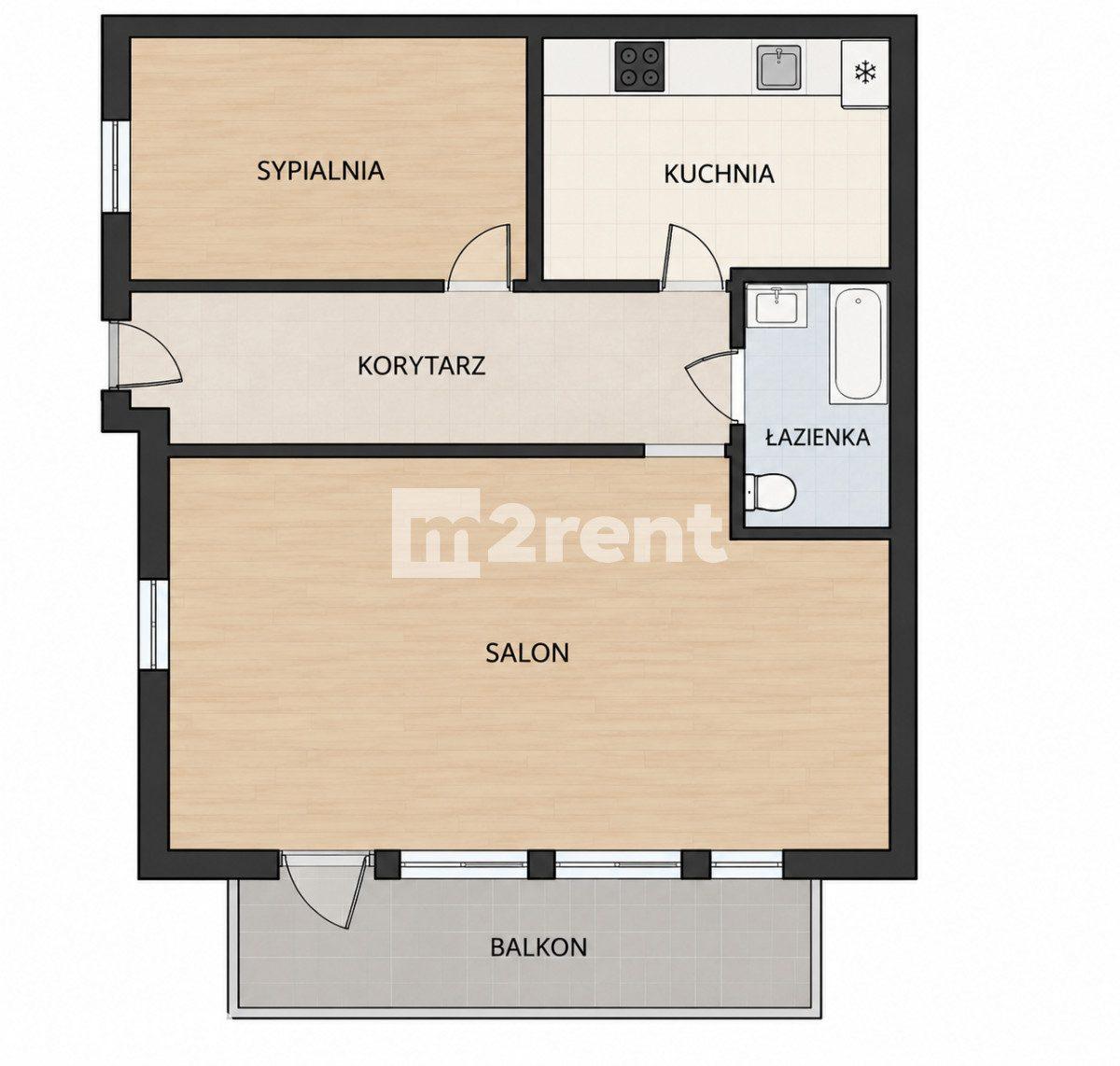 Łódź - Bałuty | 46 m2 | 2 pokoje | balkon |parking - zdjęcie 12