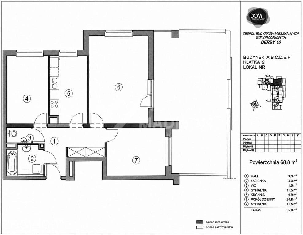 69 m2 | 3 pokoje | taras 35 m2 | metro 10 min - zdjęcie 16