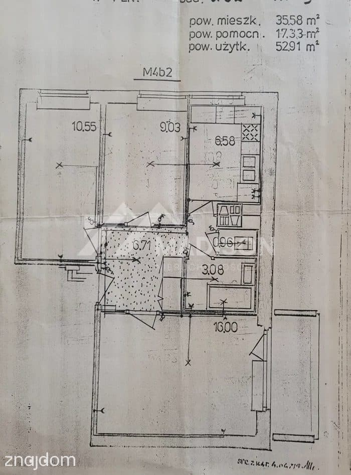 53m2 | 3 pokoje | balkon | do remontu - zdjęcie 13