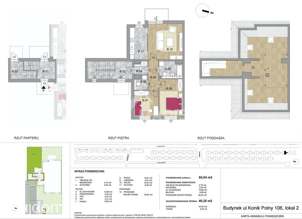 2-poziomowe | 65 m + poddasze | ogródek 48 m2 - zdjęcie 6